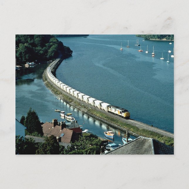 Carte Postale Estuaire de Fowey du Train de l'Argile de Chine à  (Devant)