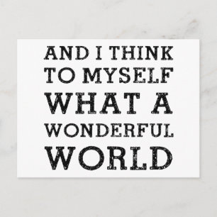 Carte Postale Et Un Monde Merveilleux