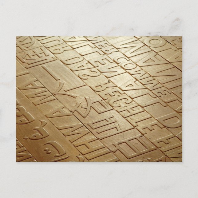 Carte Postale Étage multilingue (Devant)