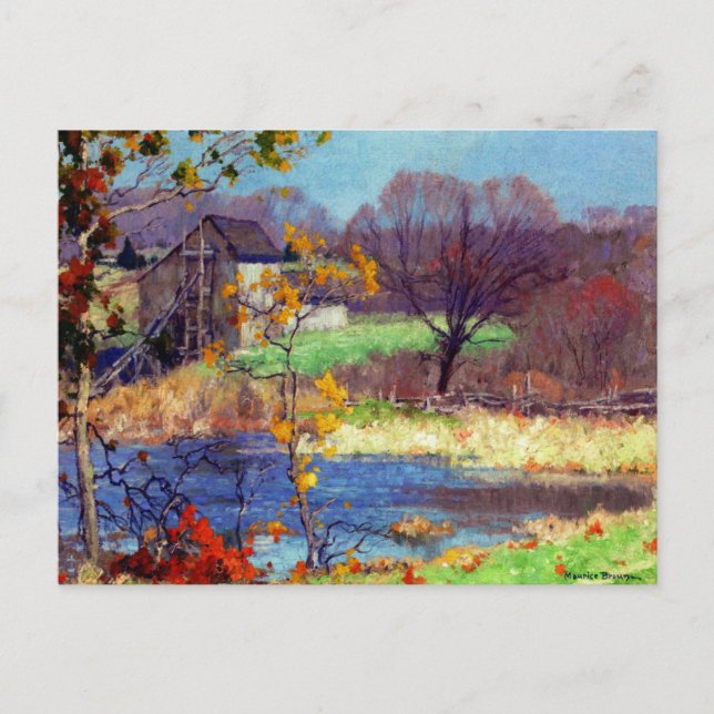 Carte Postale Étang à Old Lyme, Connecticut (Devant)
