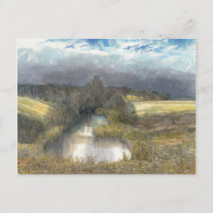 Carte Postale étang d'automne