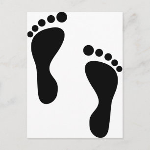 Carte Postale Étapes du pied