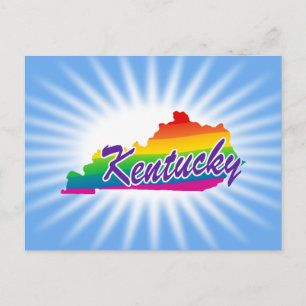Carte Postale État Arc-En-Ciel Du Kentucky