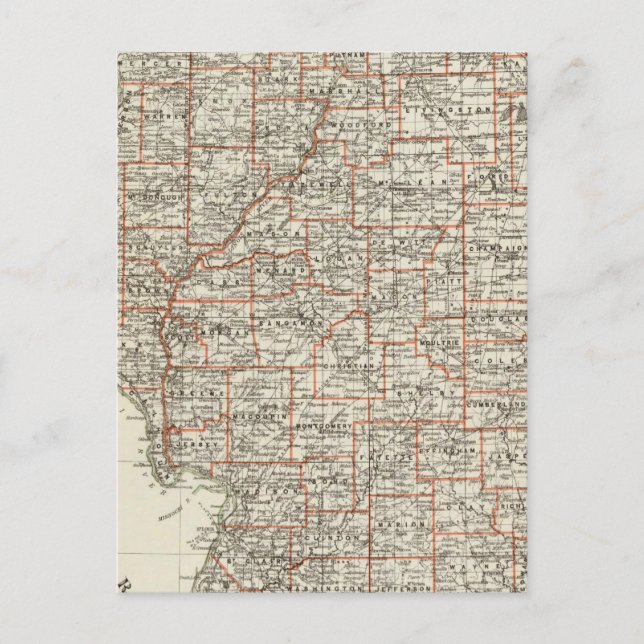 Carte Postale État de l'Illinois (Devant)