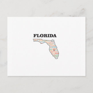 CARTE POSTALE ÉTAT DU MOT FL