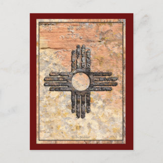 Carte Postale État du Nouveau-Mexique Zia Sun