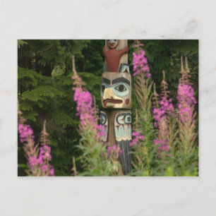 Carte Postale États-Unis, Alaska, Ketchikan, État de Totem Bight