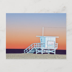 Carte Postale États-Unis, Californie, Los Angeles, plage de Sant