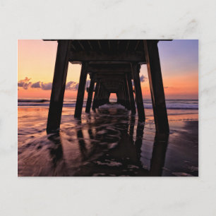 Carte Postale États-Unis, Géorgie, Tybee Island, Quai À Tybee Is