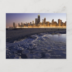 Carte Postale États-Unis, Illinois, Chicago, City skyline du lac