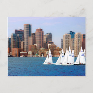 Carte Postale États-Unis, Massachusetts. Skyline du front de mer