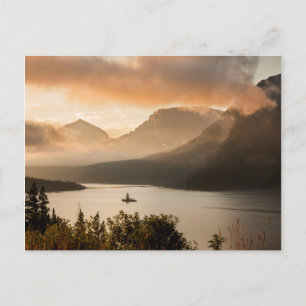 Carte Postale États-Unis, Montana, Glacier National Park. Lever 