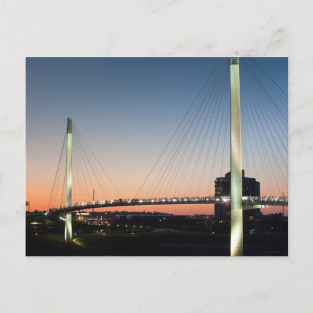 Carte Postale États-Unis, Nebraska, Omaha, Bob Kerrey Pedestrian (Devant)