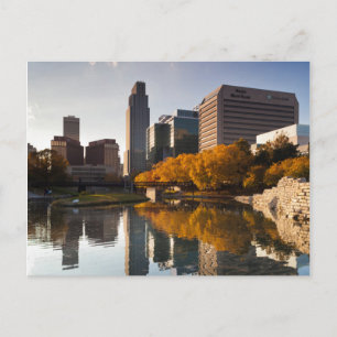 Carte Postale États-Unis, Nebraska, Omaha, Gene Leahy Mall, Skyl