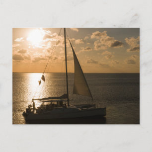 Carte Postale États-Unis, Texas, South Padre Island. Voilier