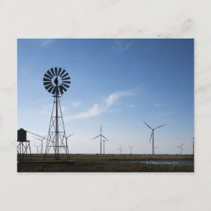 Carte Postale États-Unis, Texas, Vega, Vieux moulin à vent de ra