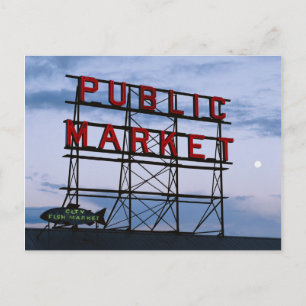 Carte Postale États-Unis, Washington, Seattle, Pike Street Marke