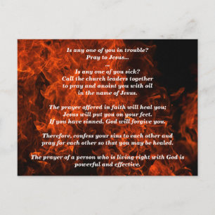 Carte Postale Êtes-vous malade ? Alors priez Jacques 5:13-16