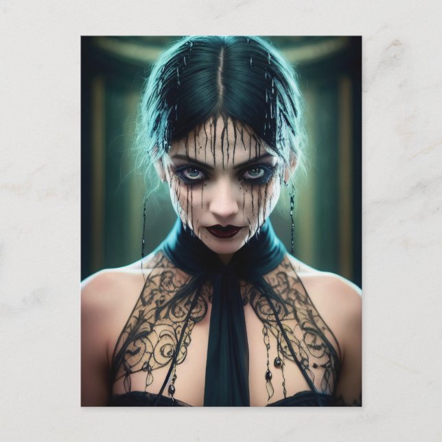 Carte Postale Ethereal Ominous Emerald Beauté (Devant)