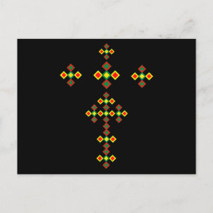 Carte Postale Ethiopian Cross Art Ethiopian