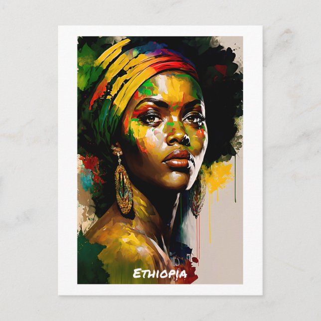 Carte postale Ethopia - Collection World of Women (Devant)