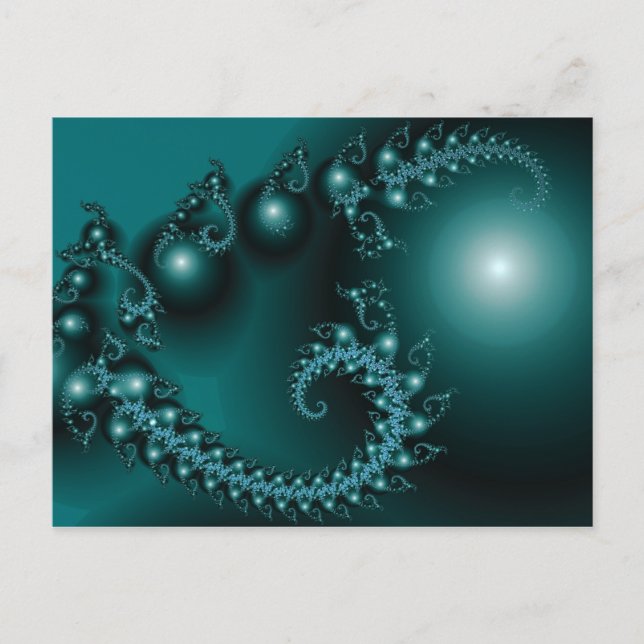 Carte Postale Étincelle 3 Abstraite Fractal Fine Art (Devant)