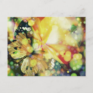 Carte Postale Étincelles papillon