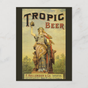 Carte Postale Étiquette de produit vintage Art, gladiateur de bi