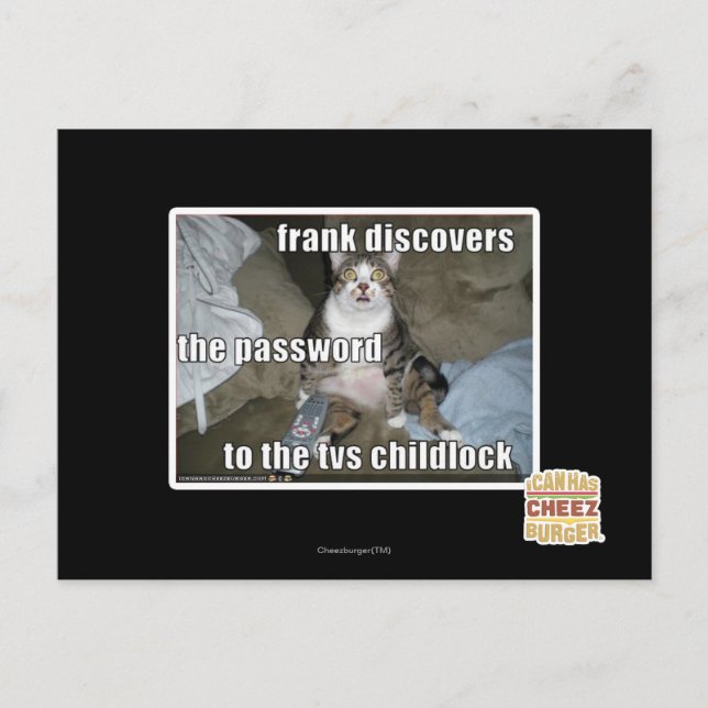 Carte Postale Étiquette TV (Devant)