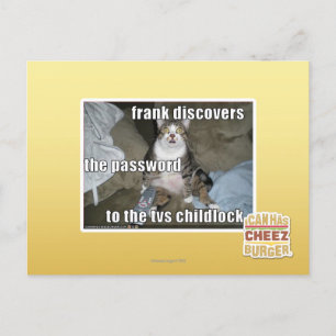 Carte Postale Étiquette TV