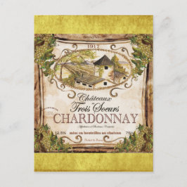 Carte Postale Étiquette vintage