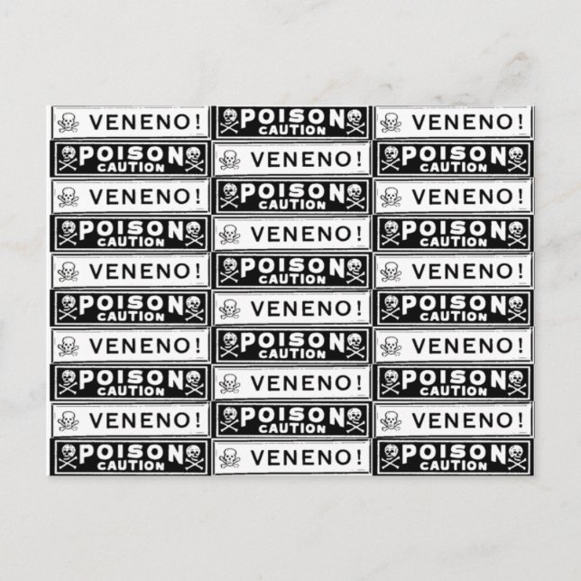 Carte Postale Étiquettes vintages (Devant)