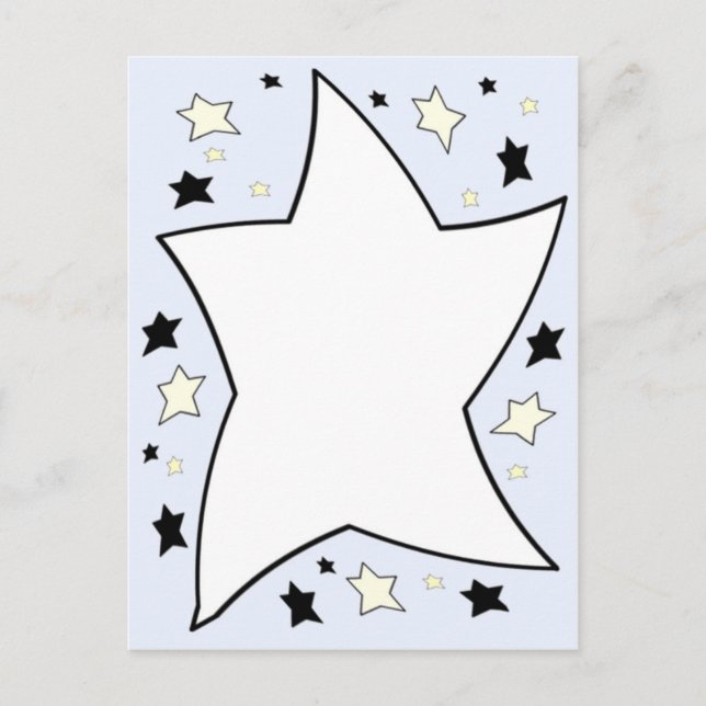 Carte Postale étoile lilac (Devant)