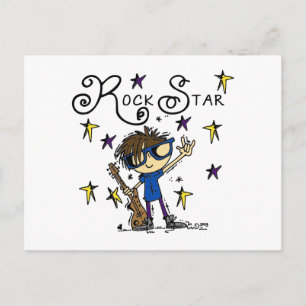 Carte Postale Étoile rock Brunette