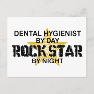 Carte Postale Étoile rock hygiéniste dentaire