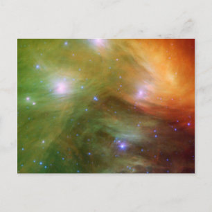 Carte Postale Étoiles des Pléiades en infrarouge SSC2007 07A