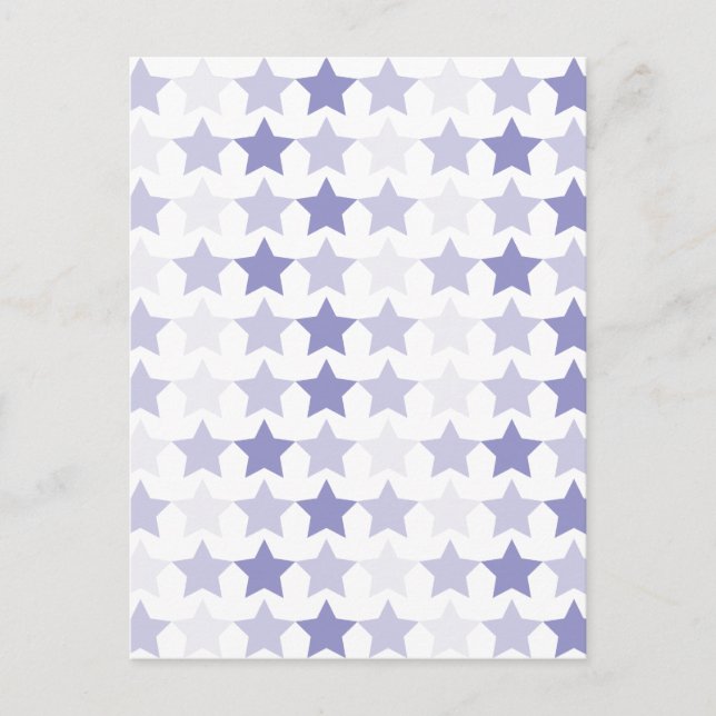 Carte Postale Étoiles Patriotique Blue Ombre (Devant)