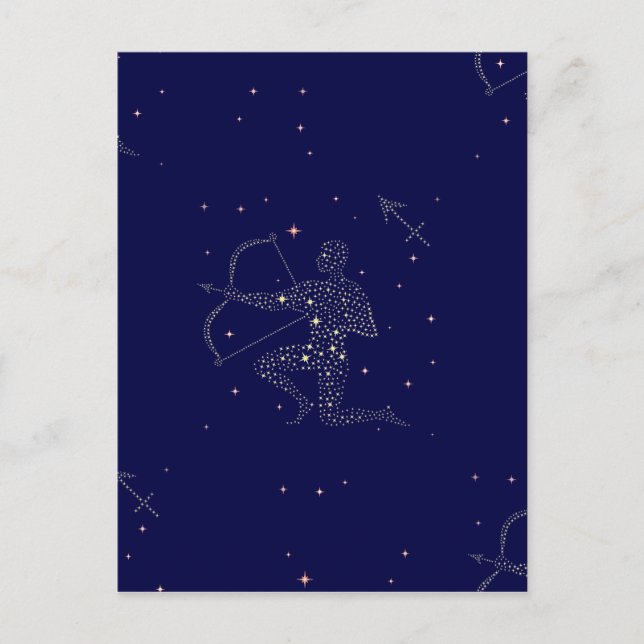 Carte Postale étoiles sagittaire (Devant)