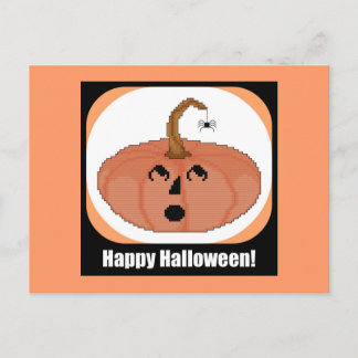 Carte Postale Étonné Citrouille croisé