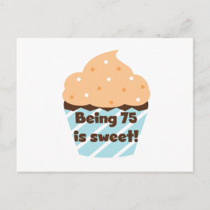 Carte Postale Etre 75 est Sweet Birthday T-shirts et cadeaux