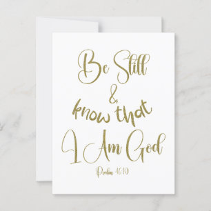 Carte Postale Être encore KJV Bible Verse