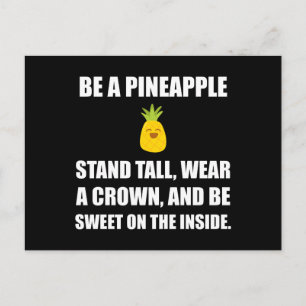 Carte Postale Être Un Amateur Drôle D'Ananas