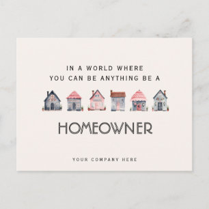 Carte Postale Être un propriétaire de biens immobiliers Marketin