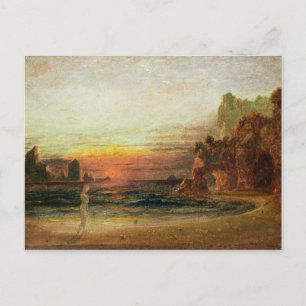 Carte Postale Étude de 'Calypso's Grotto', c.1843 (huile sur pan