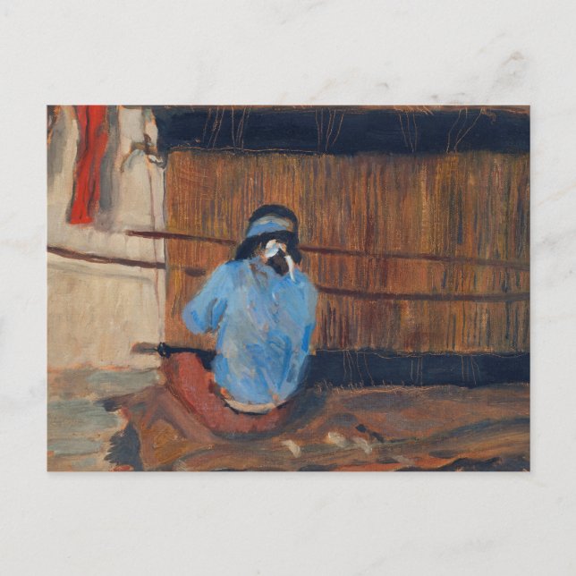 Carte Postale Étude de Hopi Weaver par Maynard Dixon (Devant)