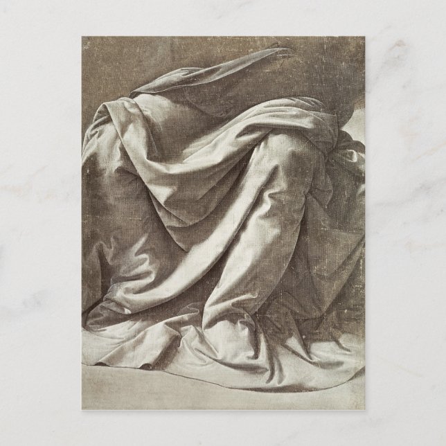 Carte Postale Étude de la dragonnerie pour une figure assise, c. (Devant)