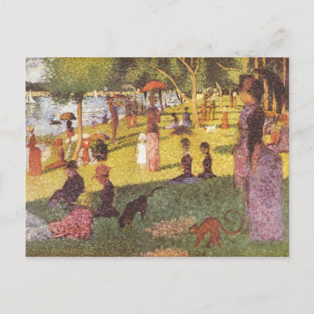 Carte Postale Étude pour dimanche après-midi (Devant)