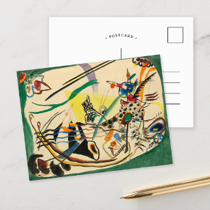 Carte Postale Étude pour Frontière verte   Kandinsky