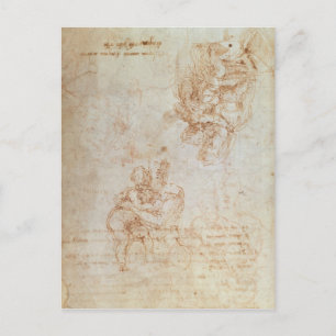 Carte Postale Études de Madonna et de l'enfant