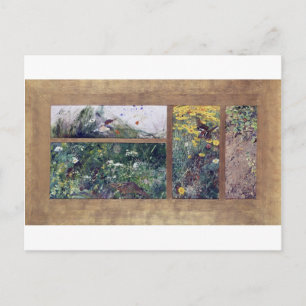 Carte Postale Études d'oiseaux, Bruno Liljefors